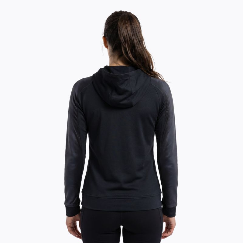 Felpa da corsa Joma Elite XI donna con cappuccio nero/antracite 3