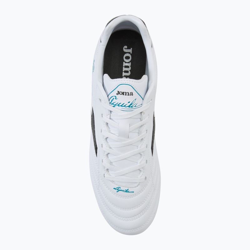 Joma Aguila FG scarpe da calcio da uomo bianco/nero 5