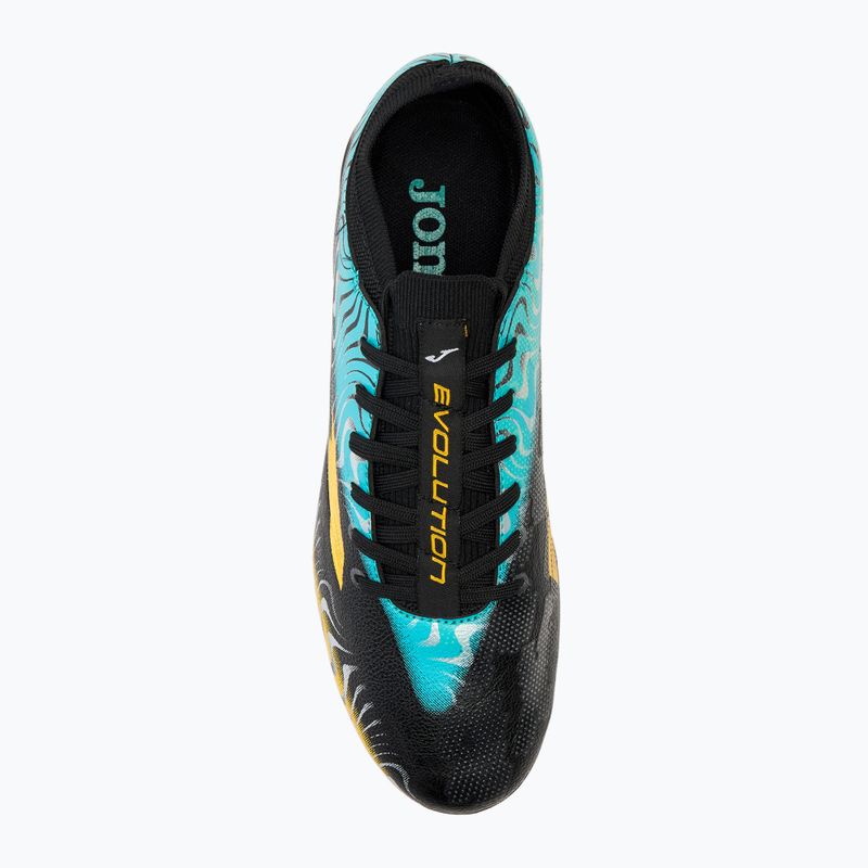 Scarpe da calcio da uomo Joma Evolution Cup FG nero/oro 5