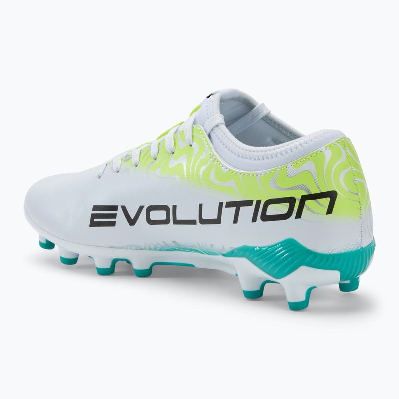 Scarpe da calcio Joma Evolution FG da uomo, bianco/turchese 3