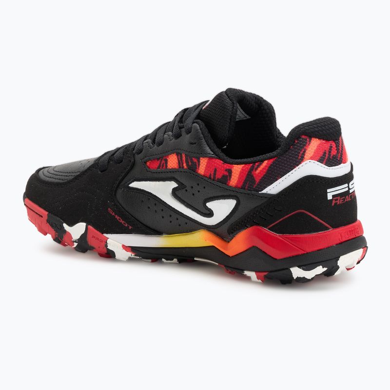 Scarpe da calcio Joma FS Reactive TF da uomo nero/rosso 3
