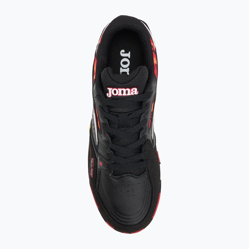 Scarpe da calcio Joma FS Reactive TF da uomo nero/rosso 5