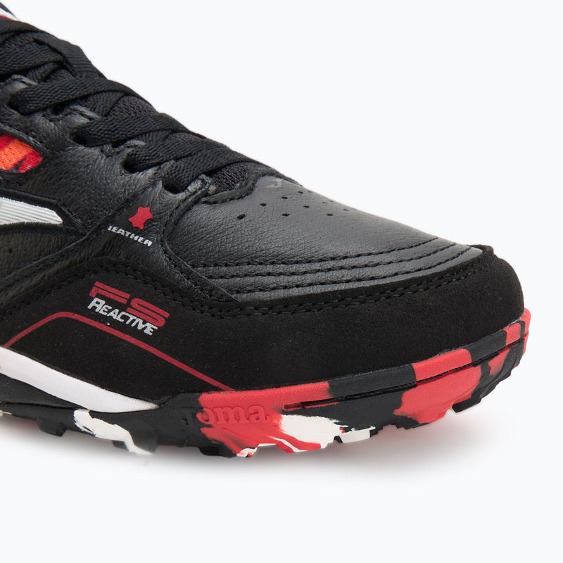 Scarpe da calcio Joma FS Reactive TF da uomo nero/rosso 7