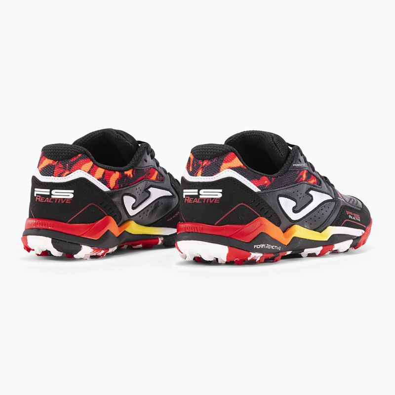Scarpe da calcio Joma FS Reactive TF da uomo nero/rosso 10