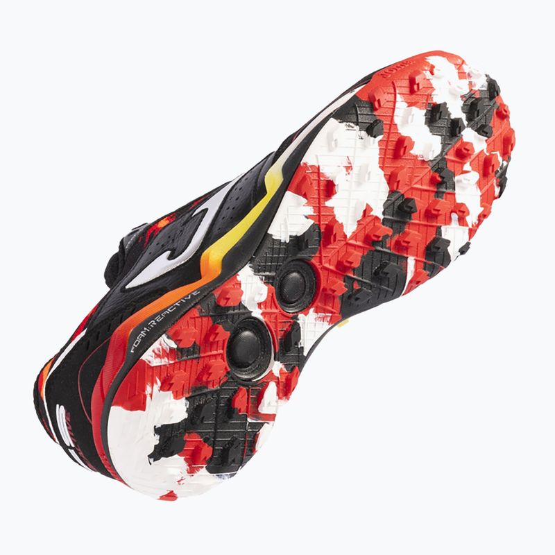 Scarpe da calcio Joma FS Reactive TF da uomo nero/rosso 12