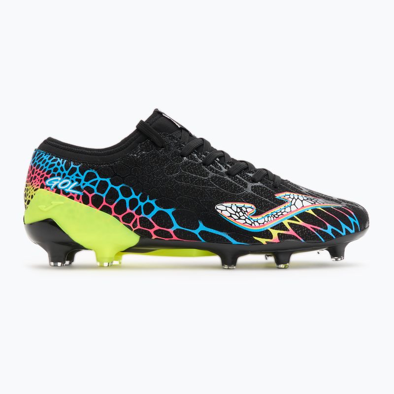 Scarpe da calcio da uomo Joma Gol FG nero/limone fluoro 2