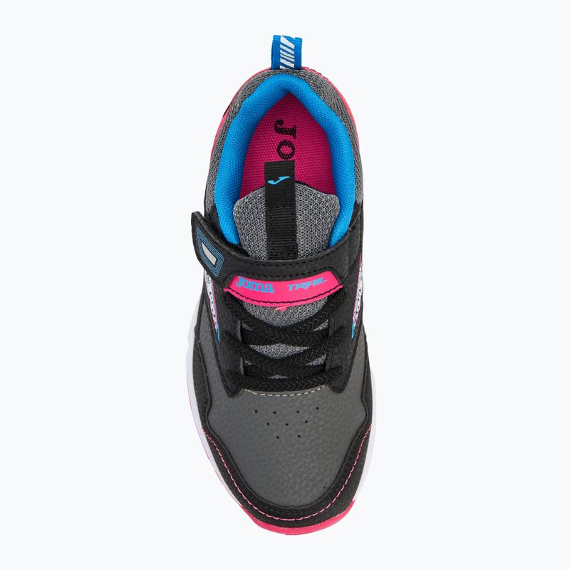 Scarpe da corsa per bambini Joma Tundra nero/arancio zafferano 5
