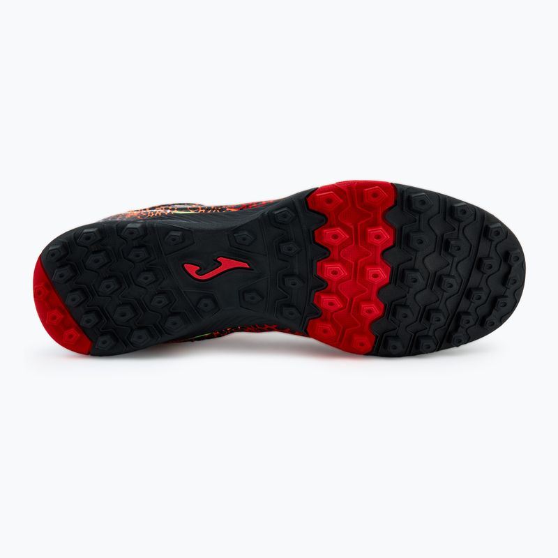 Scarpe da calcio Joma Maxima TF da uomo, nero/rosso 4