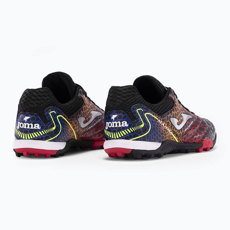 Scarpe da calcio Joma Maxima TF da uomo, nero/rosso 11