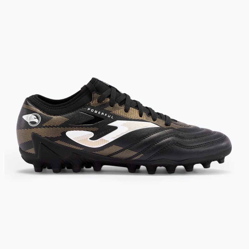 Scarpe da calcio da uomo Joma Powerful AG nero/oro 8