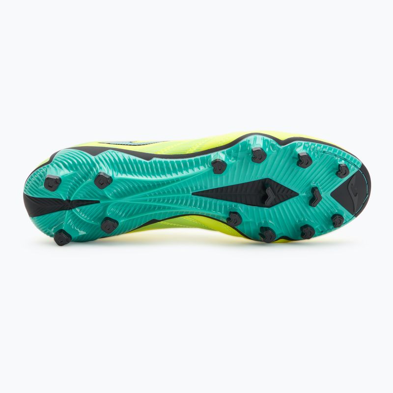 Scarpe da calcio Joma Powerful FG lemon fluor/turchese da uomo 4
