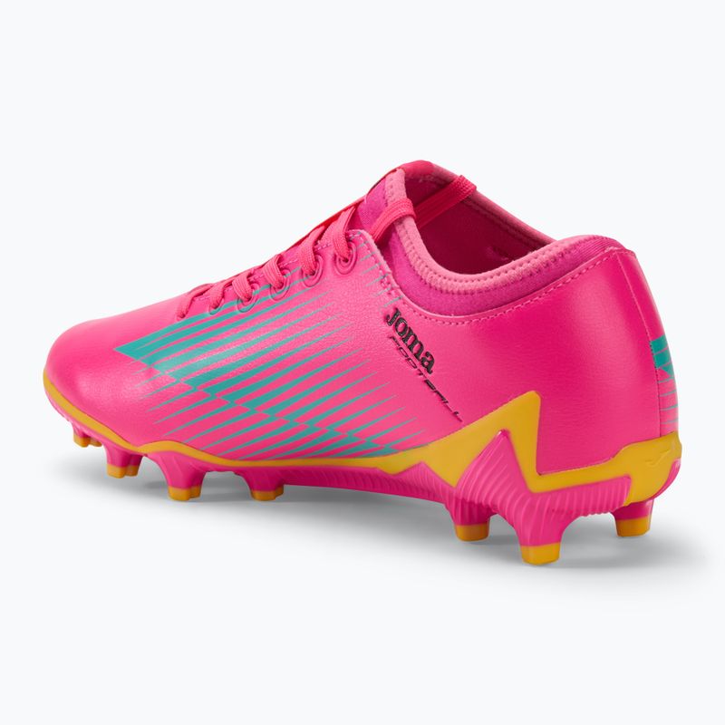 Scarpe da calcio Joma Propulsion FG da uomo rosa/giallo 3