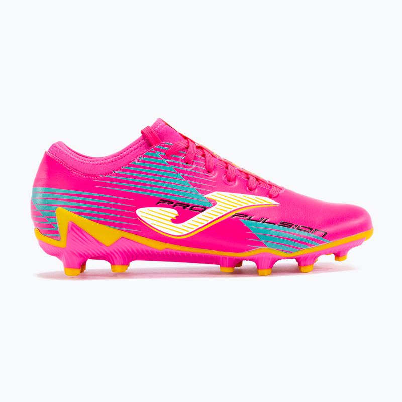 Scarpe da calcio Joma Propulsion FG da uomo rosa/giallo 8