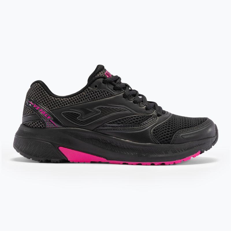 Scarpe da corsa da donna Joma Vitaly nero/rosa 9