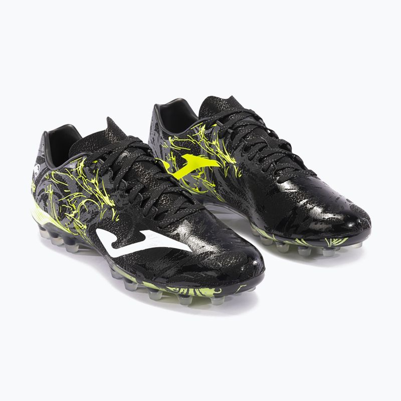 Scarpe da calcio Supercopa AG da uomo nero/limone fluor 9