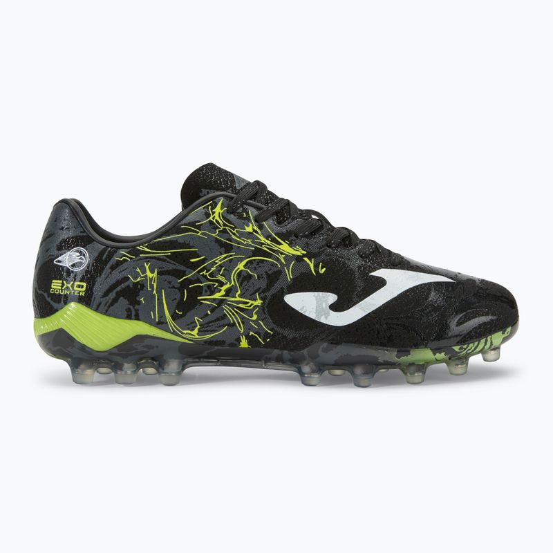 Scarpe da calcio Supercopa AG da uomo nero/limone fluor 2