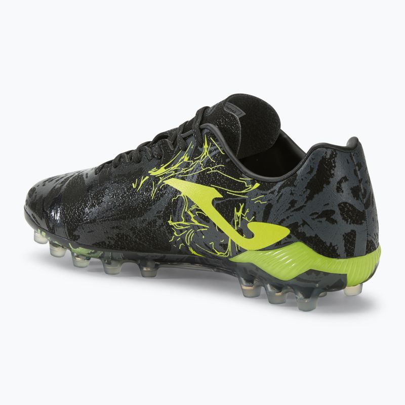 Scarpe da calcio Supercopa AG da uomo nero/limone fluor 3