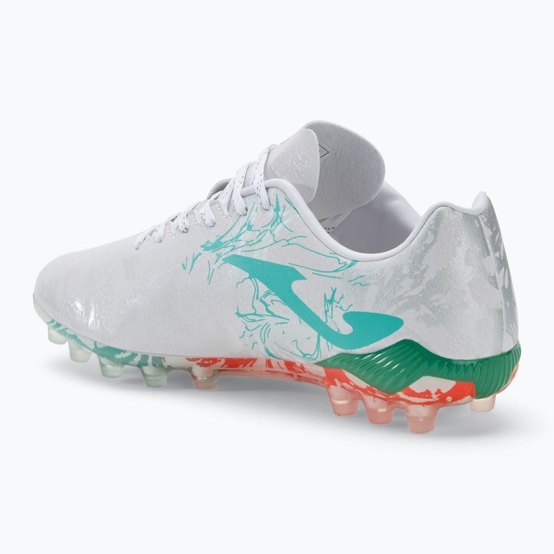 Scarpe da calcio Supercopa AG da uomo bianco/turchese 3