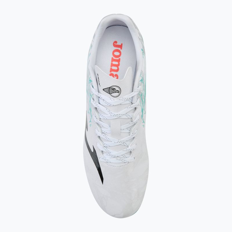 Scarpe da calcio Supercopa AG da uomo bianco/turchese 5