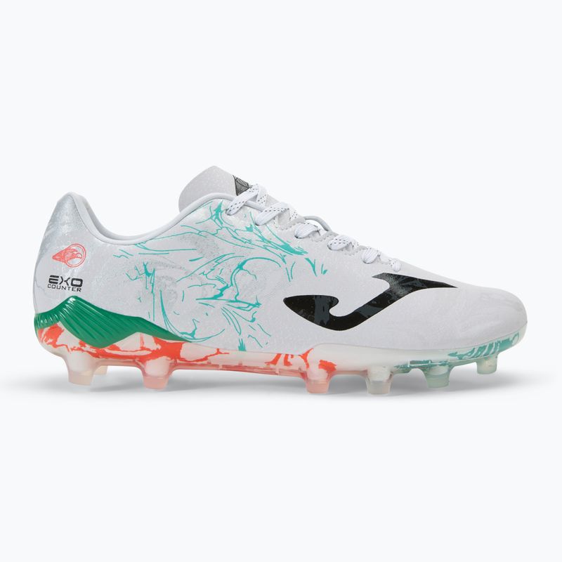 Scarpe da calcio Joma Supercopa FG da uomo bianco/turchese 2