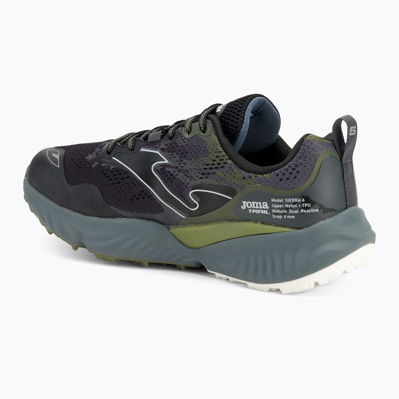 Scarpe da corsa Joma Sierra nero/verde da uomo 3