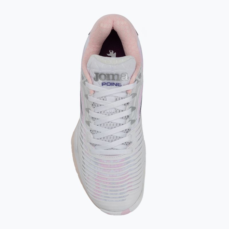 Scarpe da tennis da donna Joma Point Lady AC bianco/rosa 5