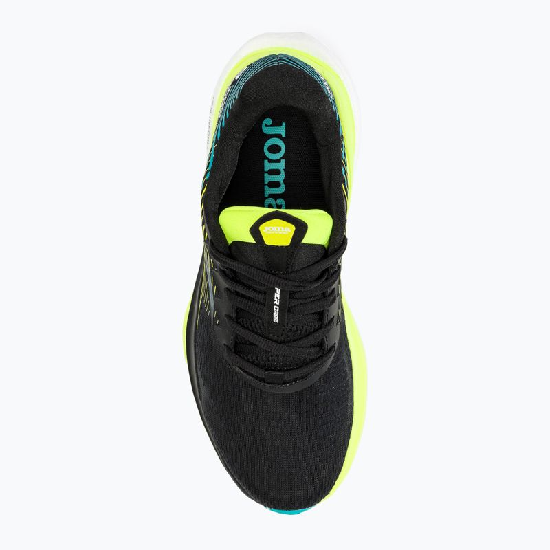 Scarpe da corsa Joma Super Cross da uomo nero/limone 5