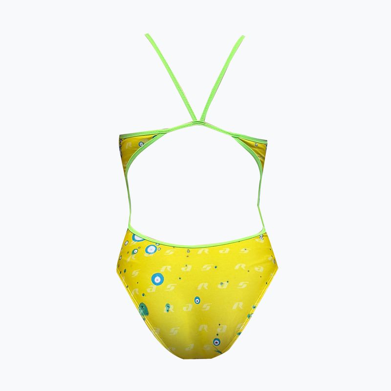 Costume intero donna RAS Fluid Race Back yellow 2