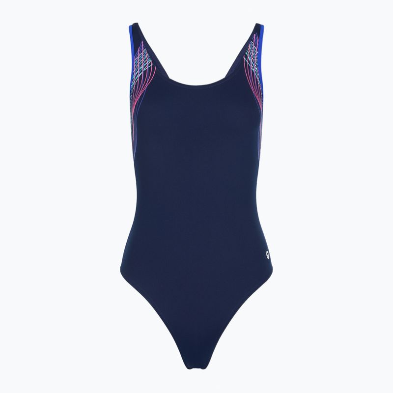 Costume intero da donna RAS Borneo Casual Back navy