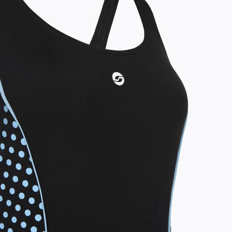 Costume da nuoto intero da donna RAS Malaysia Sport Back black 3