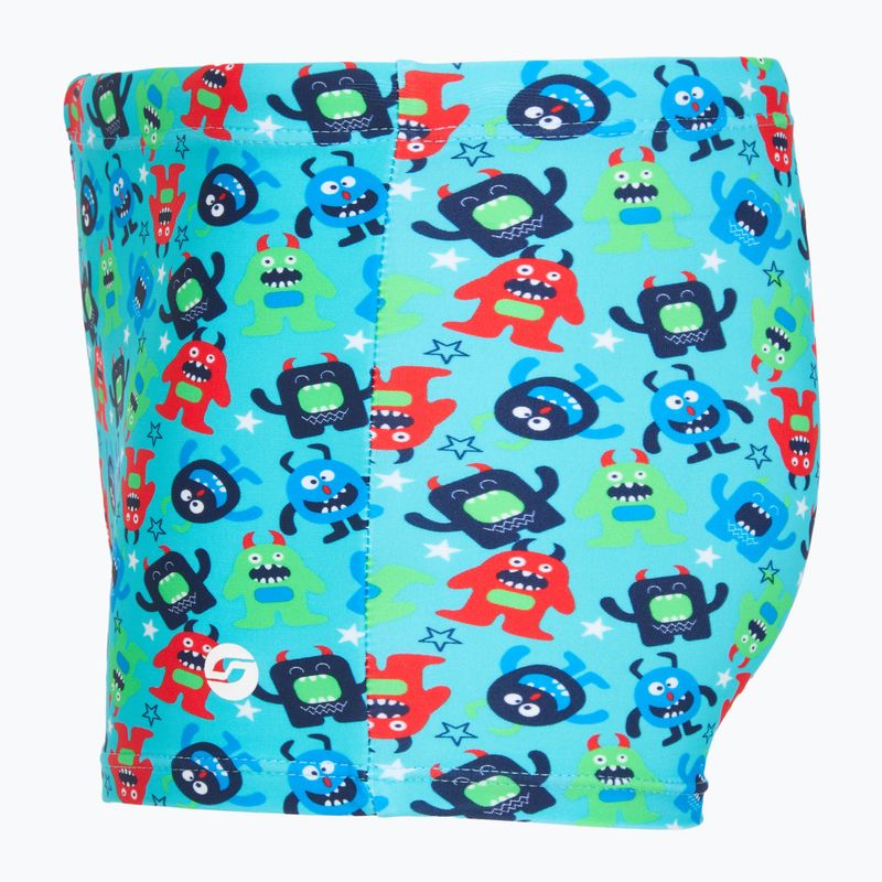 Boxer da bagno per bambini RAS Monsters Trunks turquoise 3