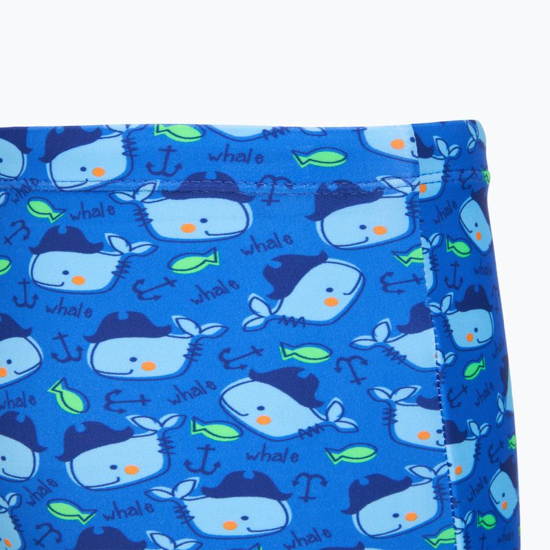Boxer da bagno per bambini RAS Whale Trunks denim blue 4