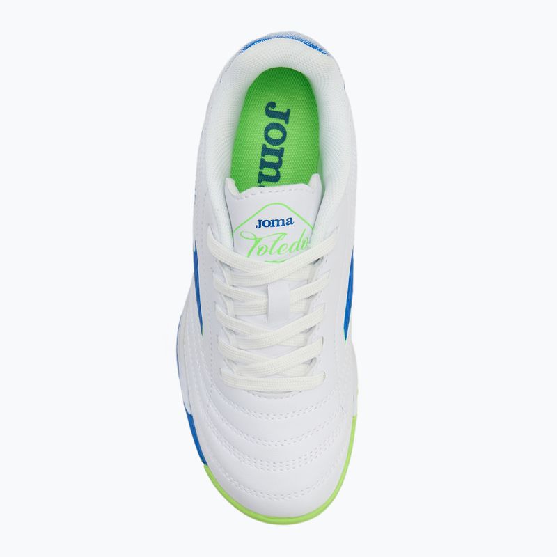 Scarpe da calcio per bambini Joma Toledo IN bianco 5
