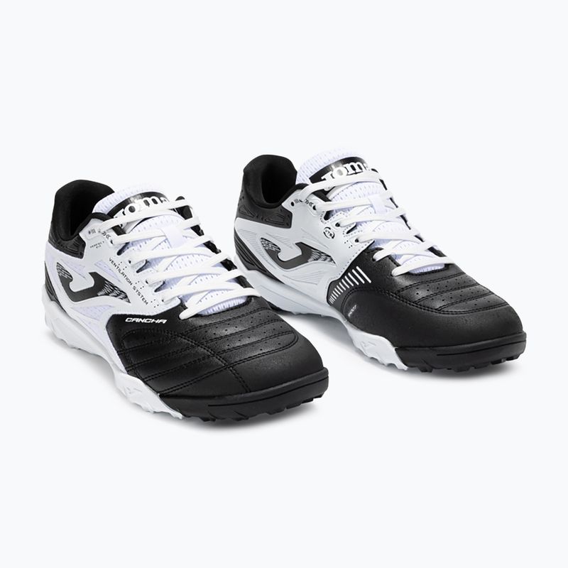 Scarpe da calcio Joma Cancha TF da uomo, nero/bianco 9
