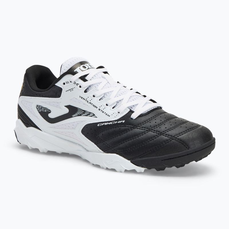 Scarpe da calcio Joma Cancha TF da uomo, nero/bianco