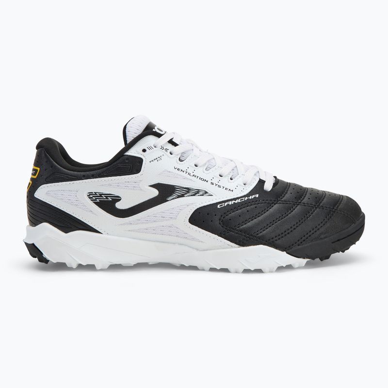 Scarpe da calcio Joma Cancha TF da uomo, nero/bianco 2