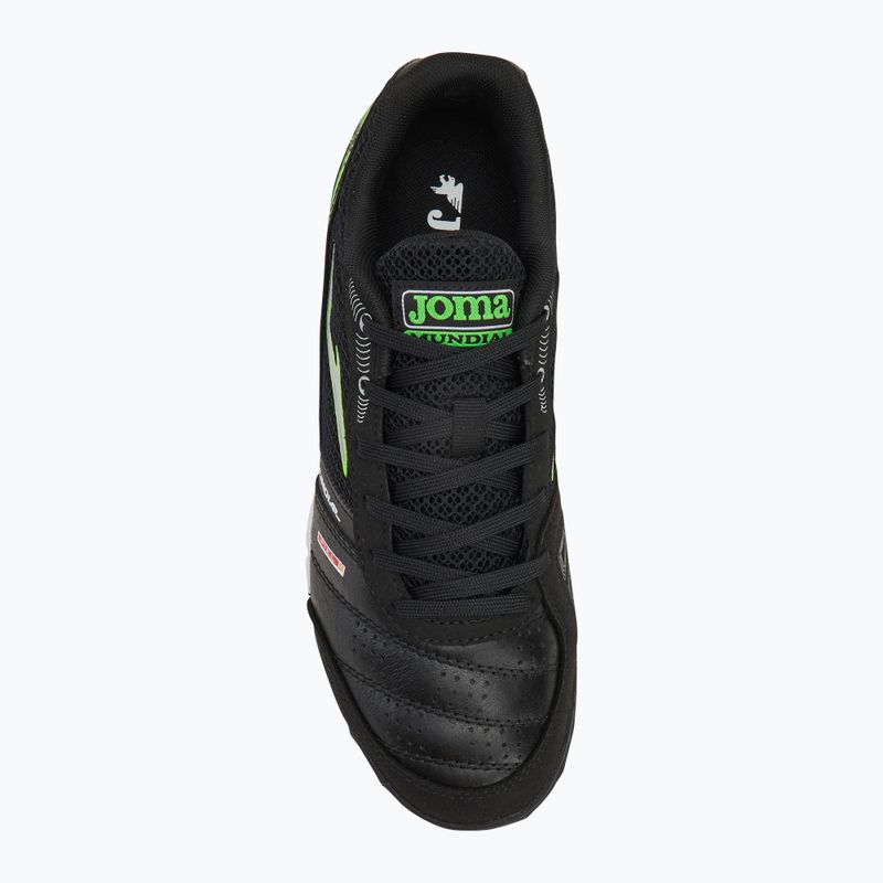 Scarpe da calcio Joma Mundial TF da uomo, nero/verde 5