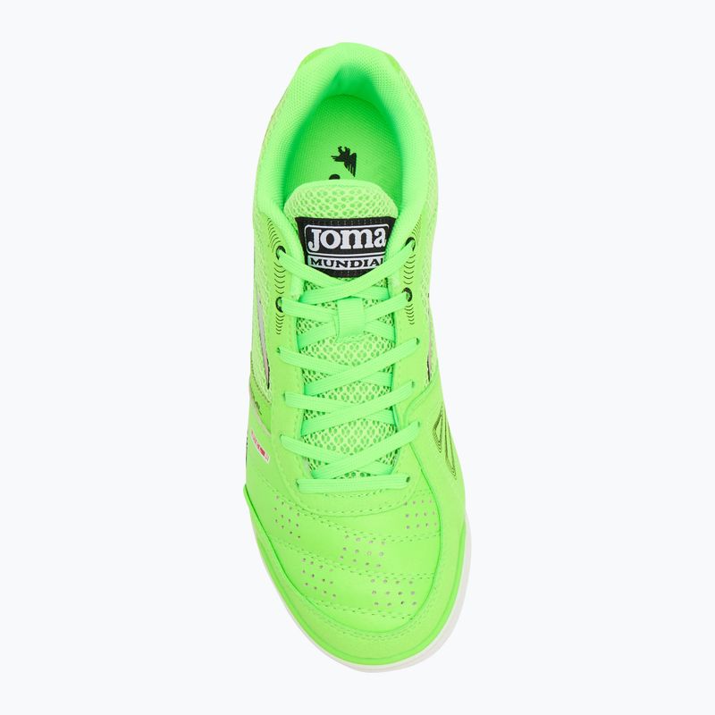 Scarpe da calcio da uomo Joma Mundial IN fluor verde 5