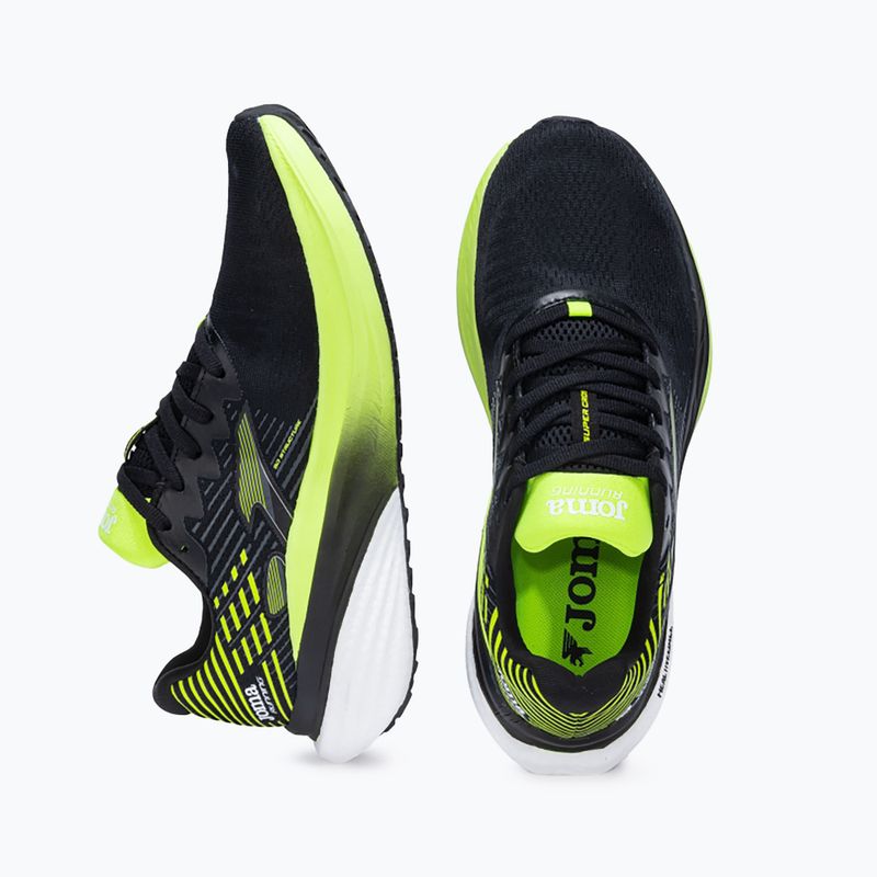 Scarpe da corsa Joma Super Cross da uomo nero/limone 4