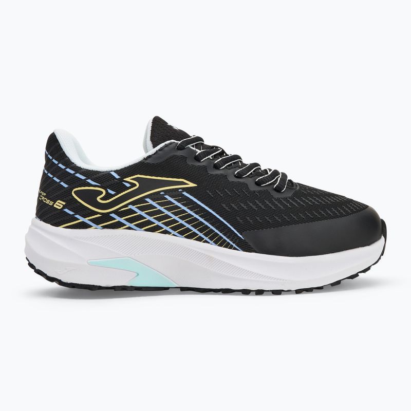 Scarpe da corsa Joma Super Cross per bambini nero/turchese 2