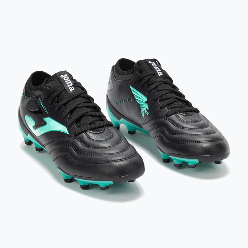 Scarpe da calcio Joma Powerful FG nero turchese da uomo 9