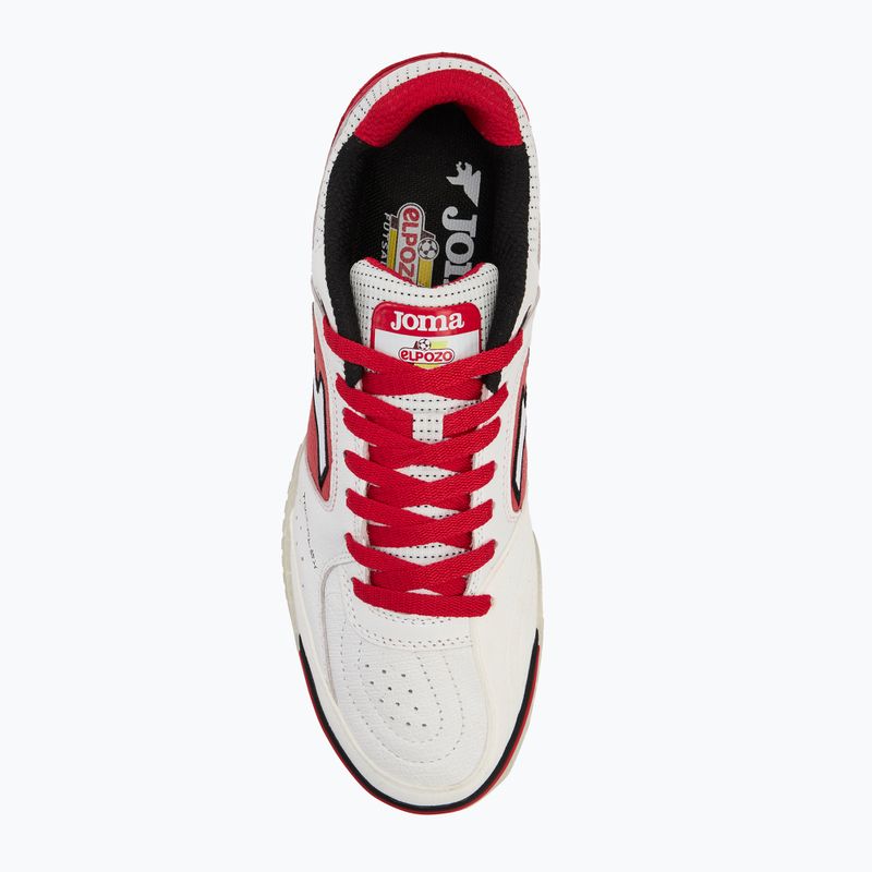 Scarpe da calcio da uomo Joma Top Flex IN bianco/rosso 5