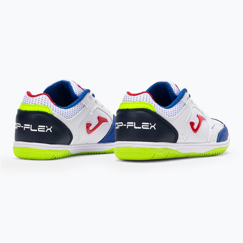 Scarpe da calcio per bambini Joma Top Flex Jr IN bianco 10