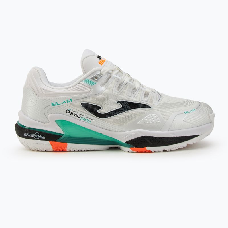 Scarpe da paddle Joma Slam OM bianco/turchese da uomo 2