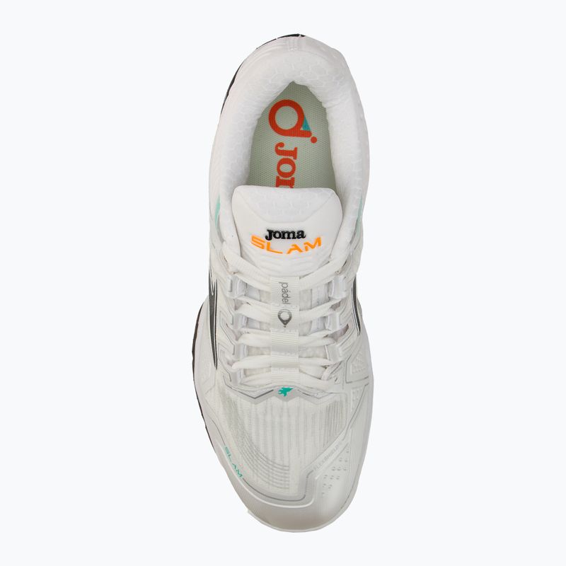 Scarpe da paddle Joma Slam OM bianco/turchese da uomo 5