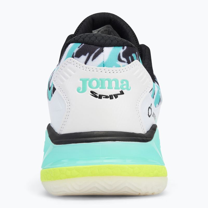 Scarpe da paddle Joma Spin OM bianco/turchese per uomo 6