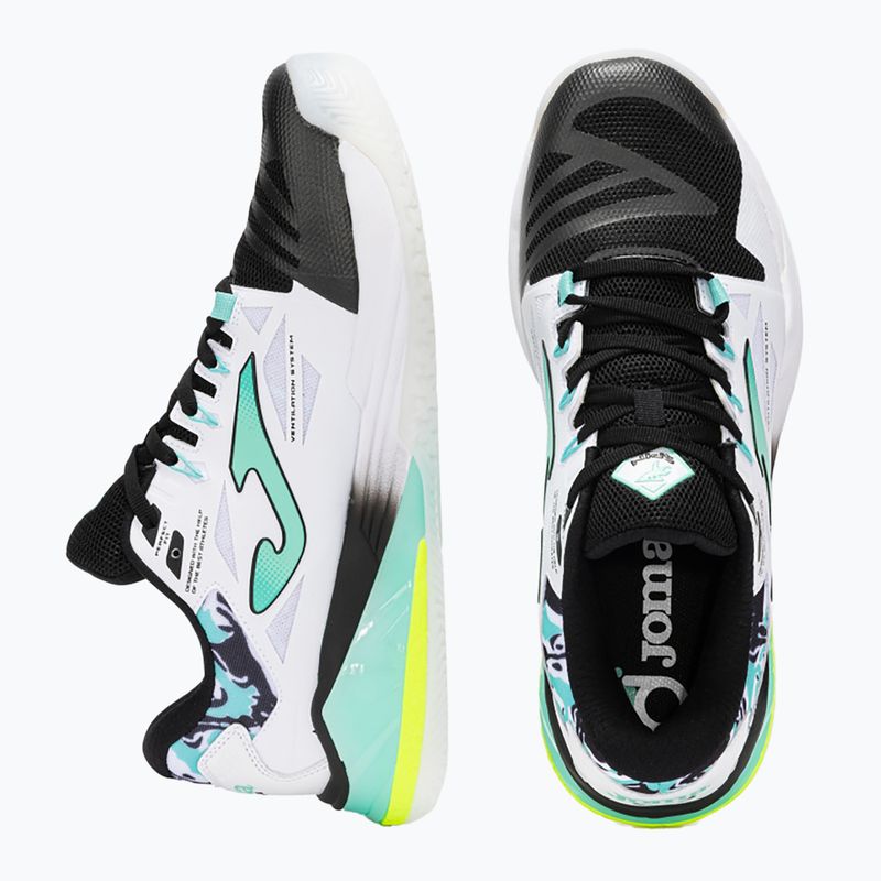 Scarpe da paddle Joma Spin OM bianco/turchese per uomo 8