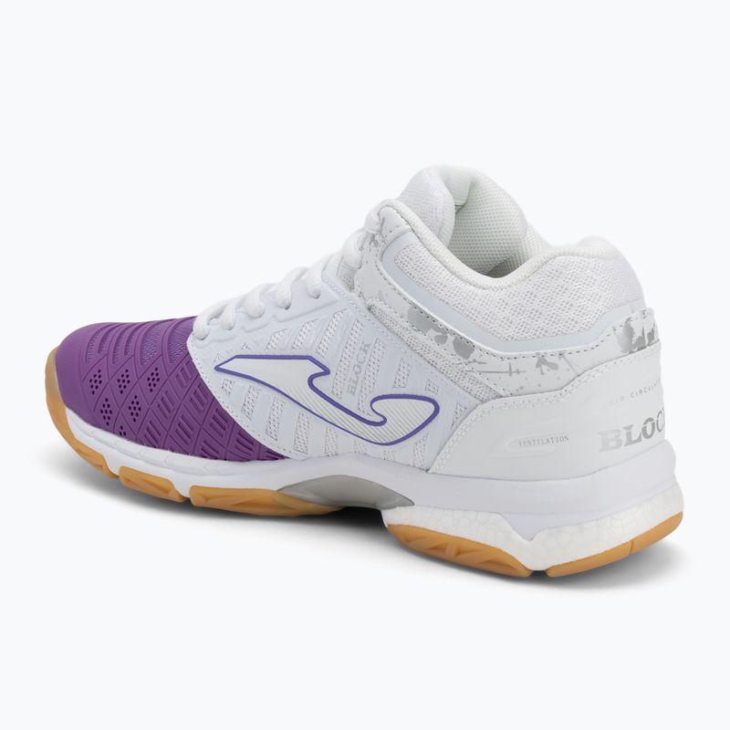 Scarpe da pallavolo da donna Joma V.Blok bianco/viola 3