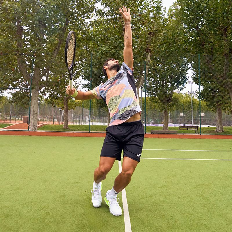 Maglietta da tennis da uomo Joma Challenge nero 6