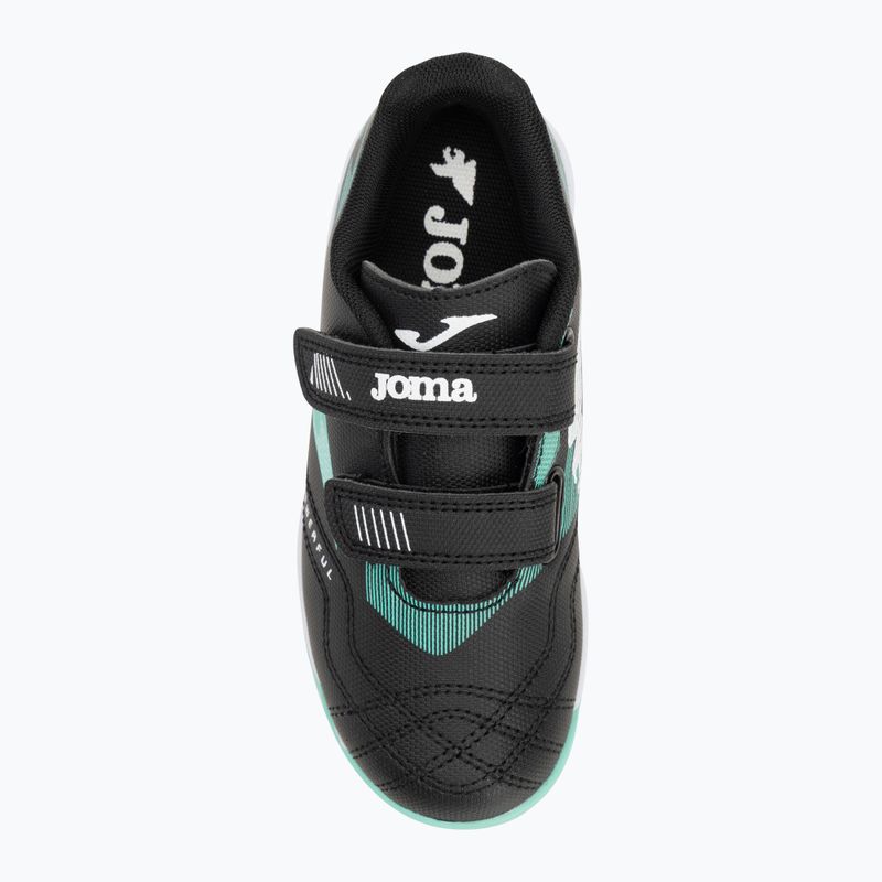 Scarpe da calcio Joma Powerfull Jr IN per bambini, nero 5